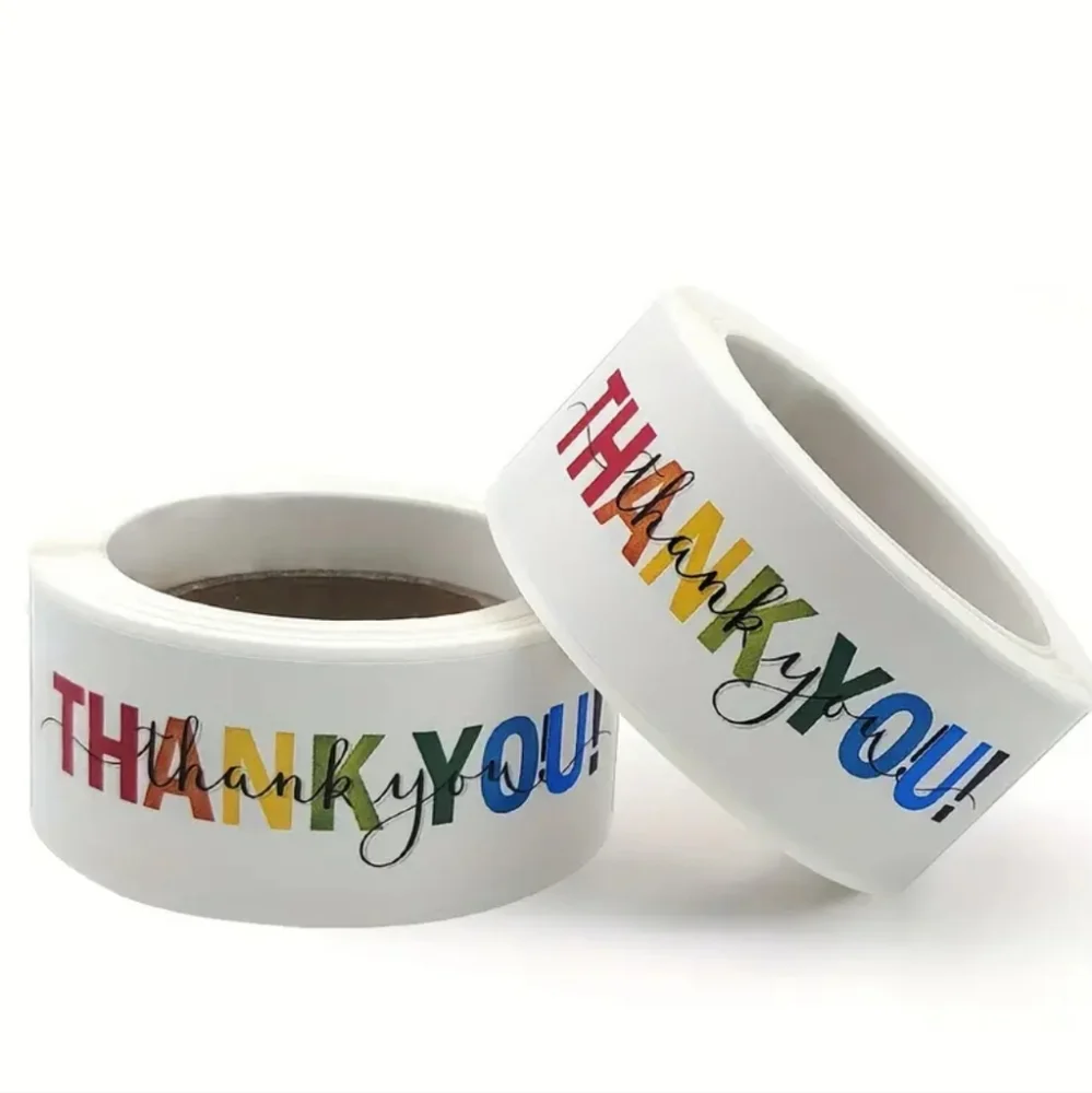 100 Pc pack Thank You Cards and Stickers